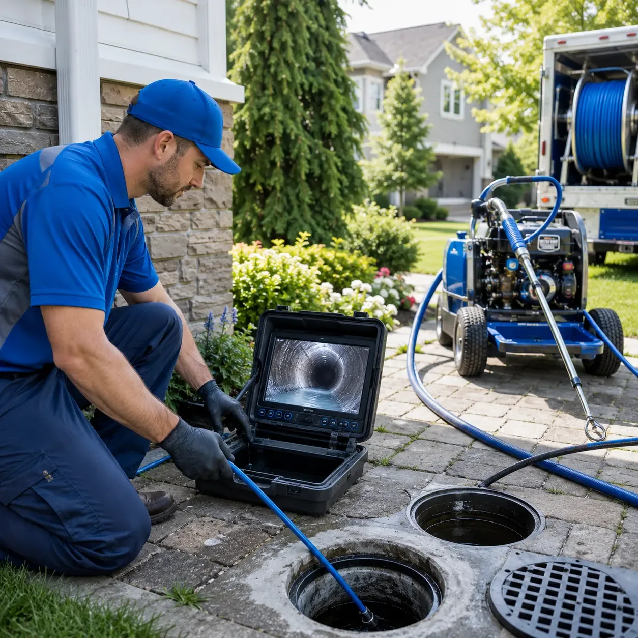 Outdoor drain cleaning professionals serving Evans City, PA