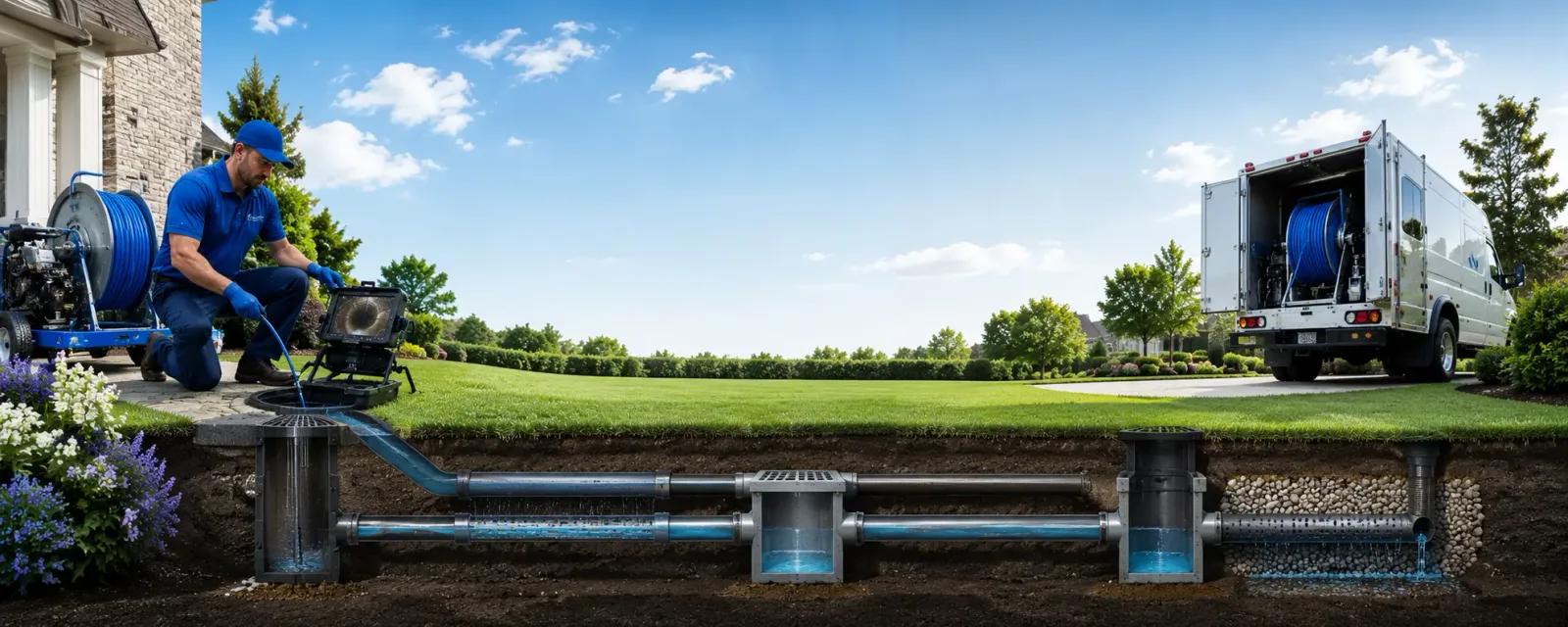 Outdoor drain cleaning information for Evans City, PA